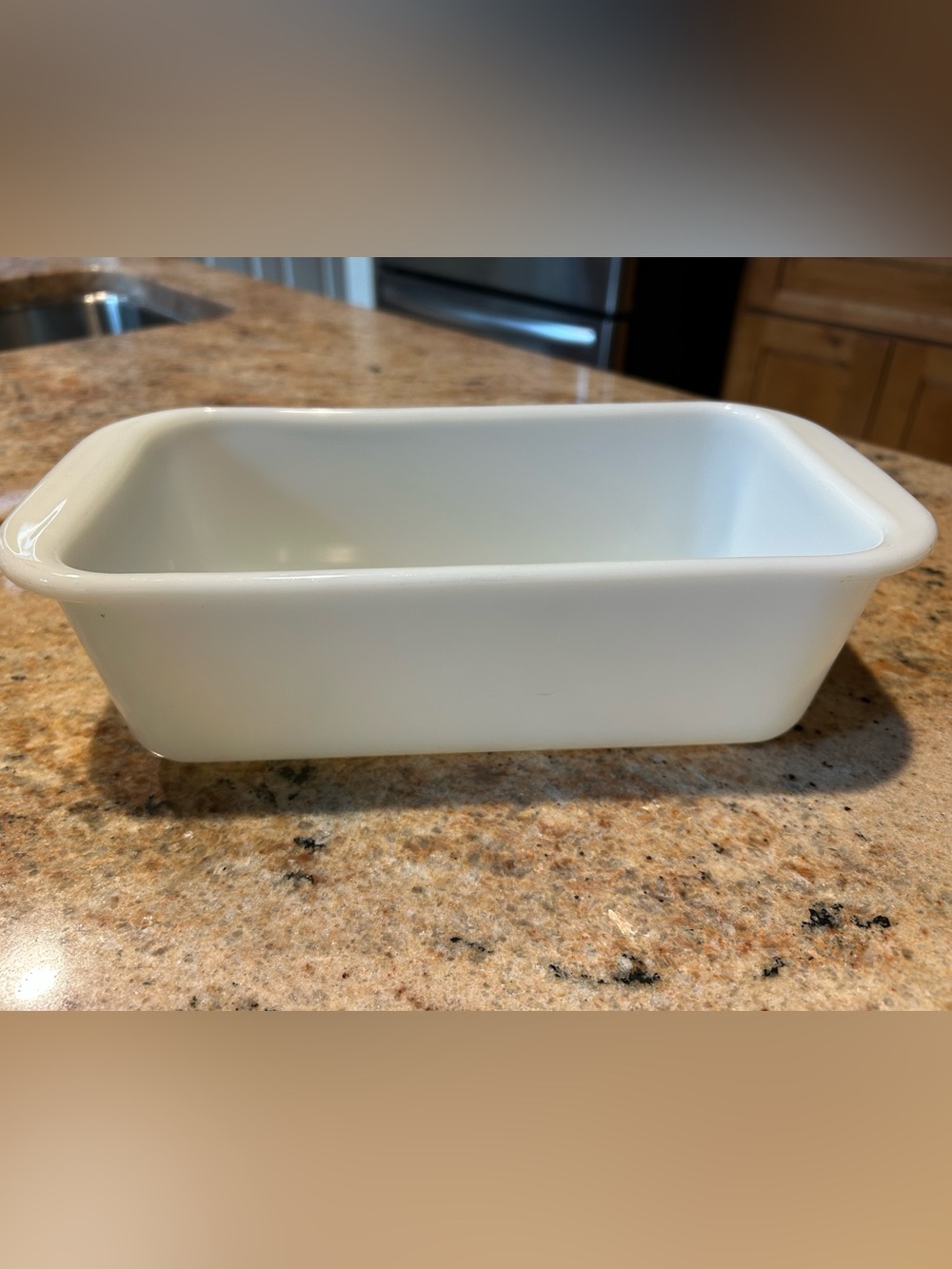 Pyrex #213 Opal Glass Bread Loaf Dish 1.5Qt 8.50” Pristine